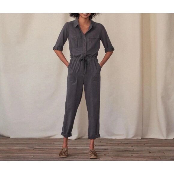 Sundance Women’s All Roads Jumpsuit Graphite Size S Petite NWT ($228) - Picture 1 of 11
